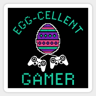 Egg-Cellent Gamer - Gamers Easter - Pixel Sticker